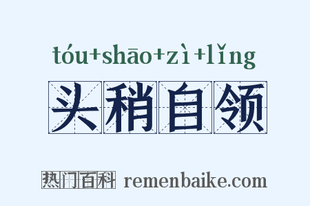 头稍自领是什么意思的图片